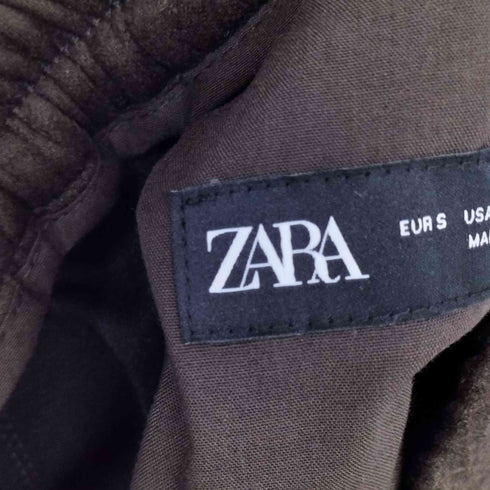 ザラ ZARA スエードタッチパンツ メンズ S