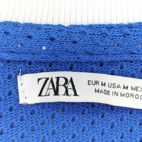 ザラ ZARA ナンバリング 両面プリント ポロシャツ メンズ US M