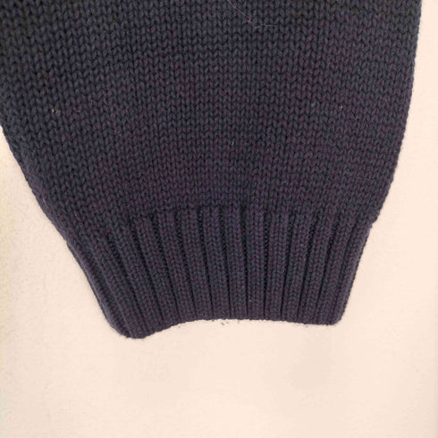 チャップスラルフローレン CHAPS RALPH LAUREN ワンポイントロゴ刺繍 ハーフジップ コットンニット メンズ XXL