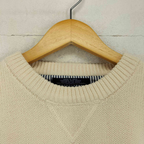 トミーヒルフィガー TOMMY HILFIGER エンブレム刺繍 コットンニット クルーネックセーター メンズ L