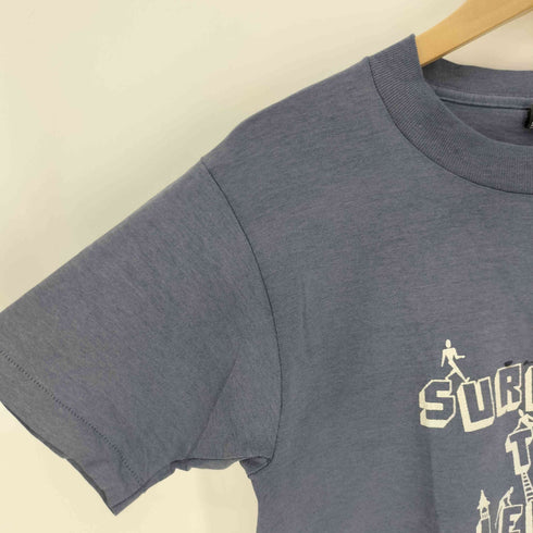 90S USA製 FRUIT OF THE LOM BEST ボディ SURVIVED THE LEMON SQUEEZE プリント 袖シングルステッチ Tシャツ メンズ import:S