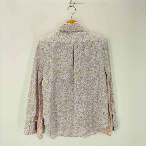 ミキオサカベ MIKIOSAKABE 花柄 切替 シャツ パワーショルダー レディース FREE