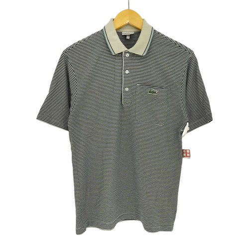 ラコステスポーツ LACOSTE SPORT 90-00s ボーダー ワンポイントロゴ ポロシャツ メンズ JPN:3