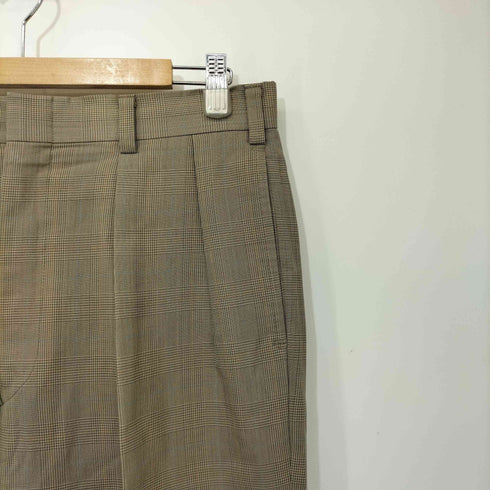 ジェイプレス J.PRESS NEW ENGLAND MODEL グレンチェック 2タック ウールスラックス メンズ 79