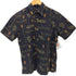 Hantoh-MIN 民族柄 S/S アロハシャツ ウッドボタン メンズ JPN:M