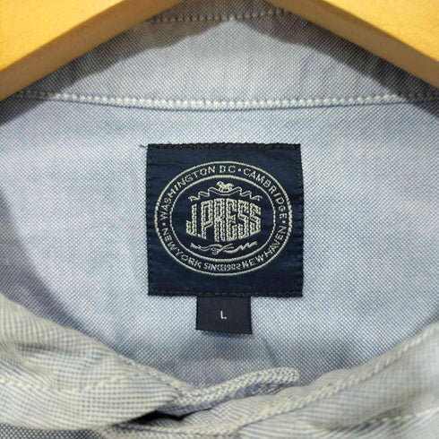 ジェイプレス J.PRESS フロントポケット ショートラウンドカラー L/S シャツ orgabits メンズ import:L