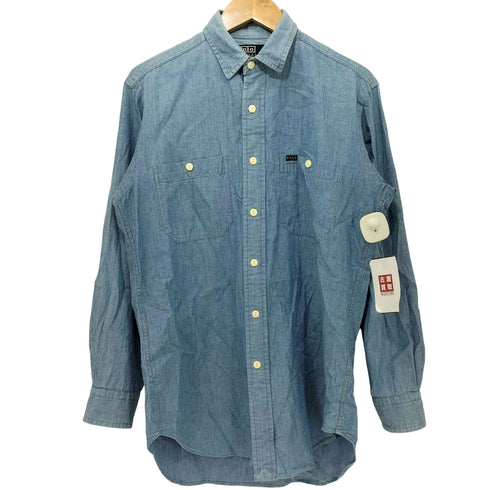 ポロバイラルフローレン Polo by RALPH LAUREN ポニー無し 猫目ボタン フロントポケット L/S シャツ メンズ import:M