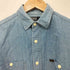 ポロバイラルフローレン Polo by RALPH LAUREN ポニー無し 猫目ボタン フロントポケット L/S シャツ メンズ import:M