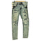 SMOKE RISE スモークライズ スリムフィット ダメージ クラッシュ スキニー ウォッシュドデニムパンツ メンズ US:30-31