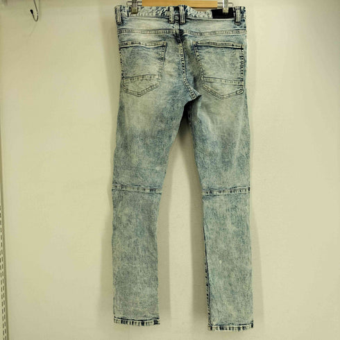 SMOKE RISE スモークライズ スリムフィット ダメージ クラッシュ スキニー ウォッシュドデニムパンツ メンズ US:30-31