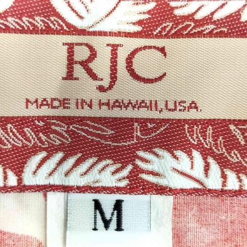 ロバートジェイクランシー RJC ハワイ製 ボタニカル柄 アロハシャツ メンズ import:M