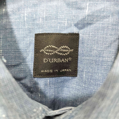 ダーバン DURBAN レギュラーカラー コットン L/S シャツ メンズ import:M