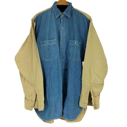 オアスロウ orSlow デニム袖切替 L/S シャツ メンズ JPN:3
