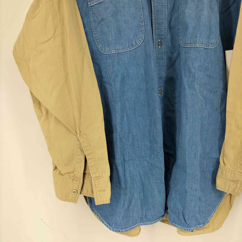 オアスロウ orSlow デニム袖切替 L/S シャツ メンズ JPN:3