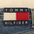 トミージーンズ tommy jeans ロゴパッチ ジッパーフライ テーパードデニムパンツ メンズ 33/32