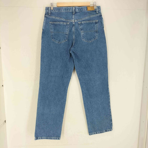 トミーヒルフィガー TOMMY HILFIGER 革パッチ ジッパーフライ バギーデニムパンツ メンズ