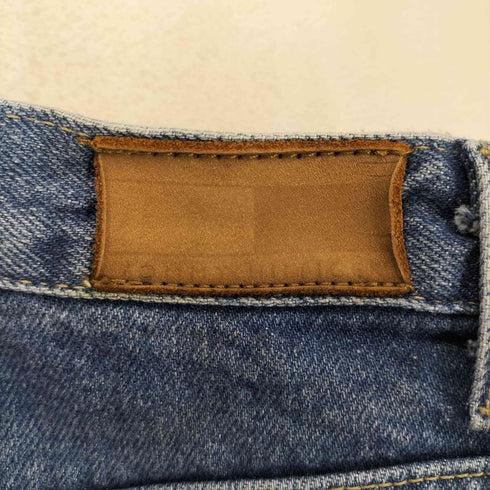 トミーヒルフィガー TOMMY HILFIGER 革パッチ ジッパーフライ バギーデニムパンツ メンズ