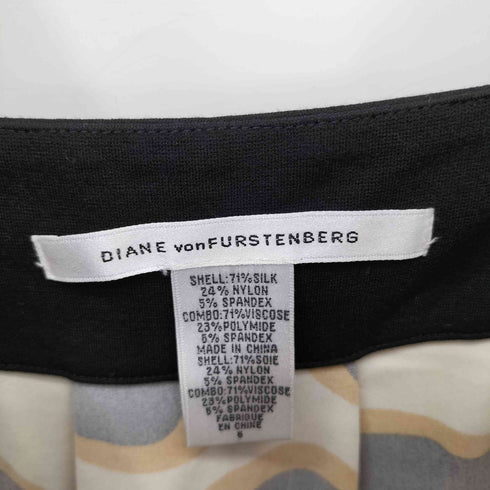 ダイアンフォンファステンバーグ DIANE VON FURSTENBERG 総柄 シルク混 ワンピース レディース 6