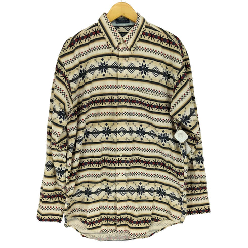 チャップスラルフローレン CHAPS RALPH LAUREN ノルディック柄コットンネルシャツ メンズ L
