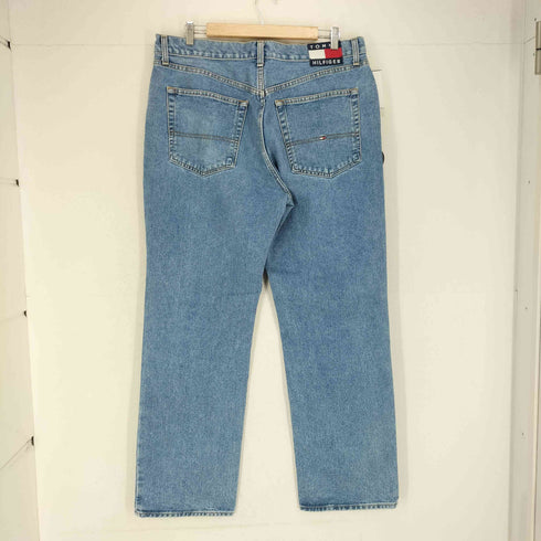トミージーンズ tommy jeans ジッパーフライ テーパードバギーデニムパンツ メンズ 36×32