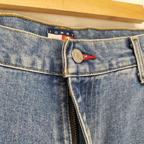 トミージーンズ tommy jeans ジッパーフライ テーパードバギーデニムパンツ メンズ 36×32
