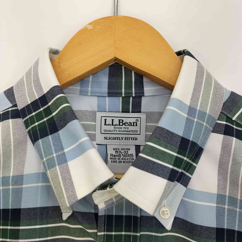 エルエルビーン L.L.Bean SLIGHTLY FITTED チェック ボタンダウンシャツ メンズ 32