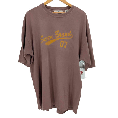 Seven 7 Brand USA製 プリントクルーネックTシャツ メンズ import:XL
