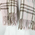 バーバリーロンドン BURBERRY LONDON 100%cashmere ノヴァチェックカシミヤフリンジマフラー レディース