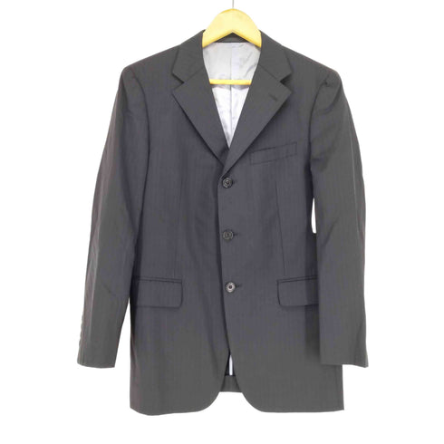 バーバリーブラックレーベル BURBERRY BLACK LABEL SUPER 110S ピンストライプウールテーラードジャケット メンズ 170