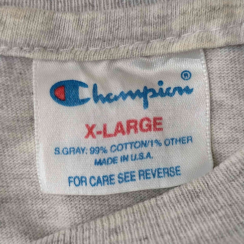 チャンピオン Champion 90S USA製 シングルステッチ プリントクルーネックTシャツ メンズ import:XL