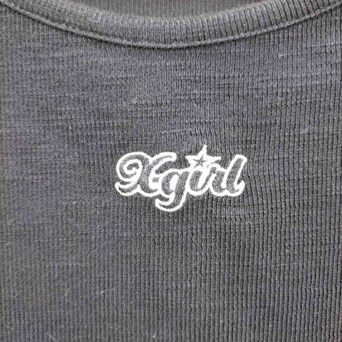 エックスガール X-girl ONE POINT STAR LOGO S/S BABY TOP レディース import:M