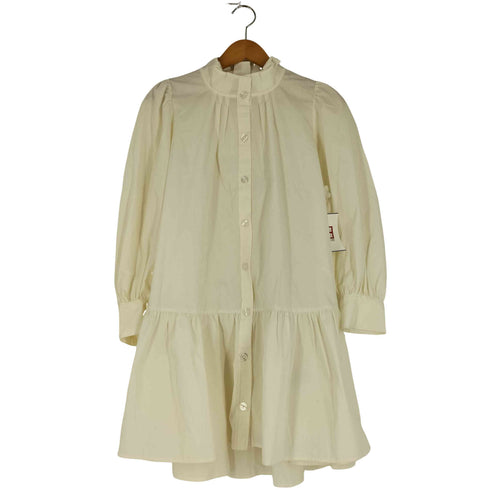 スナイデル snidel ギャザー スタンドカラー チュニック シャツ ワンピース レディース ONE SIZE