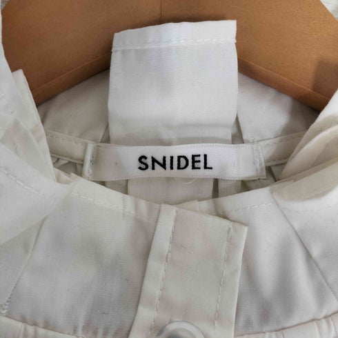 スナイデル snidel ギャザー スタンドカラー チュニック シャツ ワンピース レディース ONE SIZE