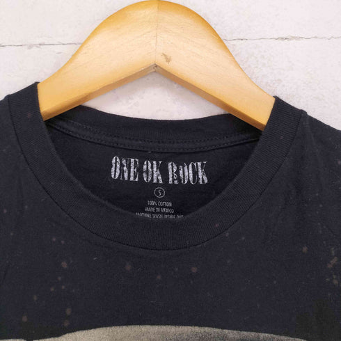 ブリーチ加工バンドTシャツ メンズ S