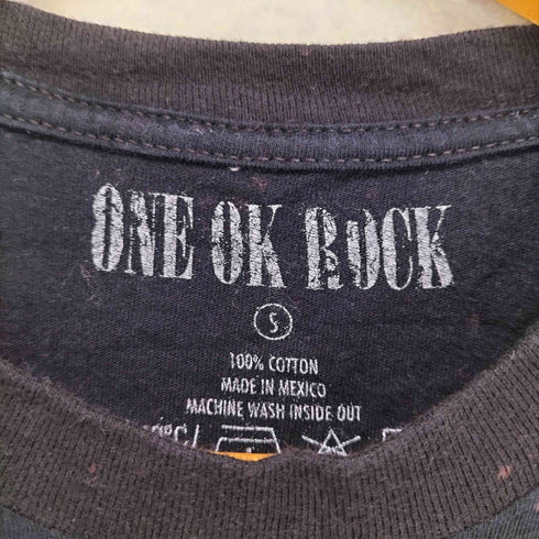 ブリーチ加工バンドTシャツ メンズ S