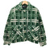 ザラ ZARA グリーンチェック ボア ブルゾンジャケット レディース import:XS