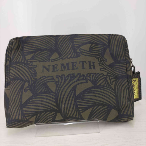 ネメス NEMETH ロゴプリント 縄目柄 セカンドバッグ クラッチバッグ メンズ