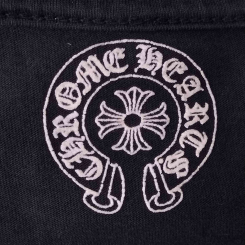 クロムハーツ CHROME HEARTS ロゴプリント VネックTシャツ メンズ S