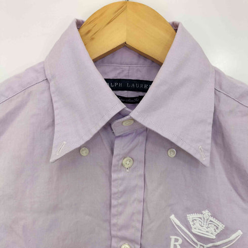 ラルフローレン RALPH LAUREN Super Slim Fit スーパースリムフィット ロゴ刺繍 ボタンダウンシャツ レディース import:S