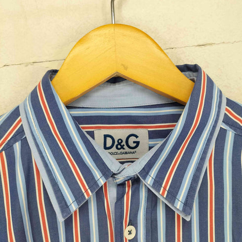 ディーアンドジードルチェアンドガッバーナ D&G DOLCE&GABBANA ストライプシャツ メンズ 50