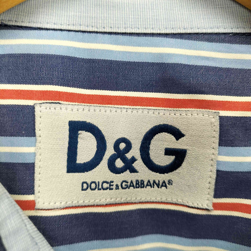 ディーアンドジードルチェアンドガッバーナ D&G DOLCE&GABBANA ストライプシャツ メンズ 50