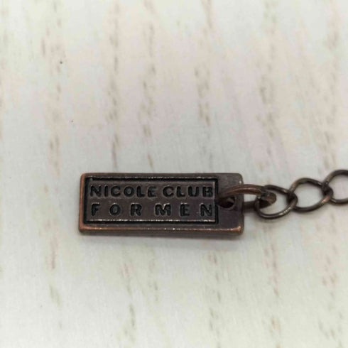ニコルクラブフォーメン NICOLE CLUB FOR MEN ラインストーン ねじれ ネックレス レディース