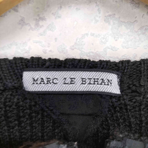 MARC LE BIHAN フロントフリルウールジップカーディガン import レディース 2