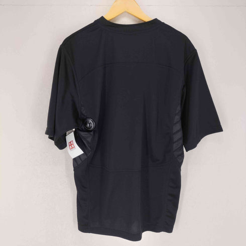 アディダス adidas チームロゴ刺繍ヘンリーネックTシャツ メンズ XL