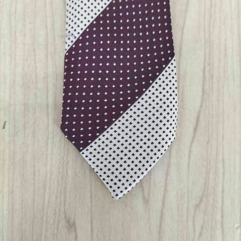 ジョルジオアルマーニ Giorgio Armani ストライプ×ドット ネクタイ メンズ