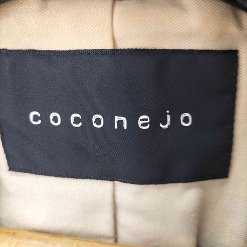 COCONEJO フロントデザインダブルライダースジャケット レディース JPN:38