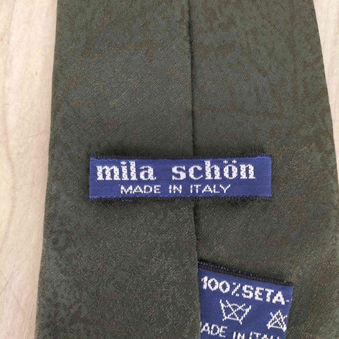 ミラショーン mila schon 総柄シルクネクタイ MADE IN ITALY メンズ