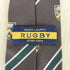 ラグビーラルフローレン Rugby Ralph Lauren 紋章柄 ストライプネクタイ MADE IN ITALY メンズ