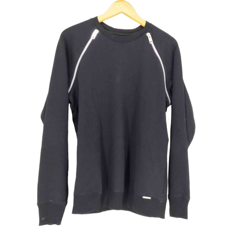 ディーゼル DIESEL ショルダージップラインラグランスウェット メンズ S