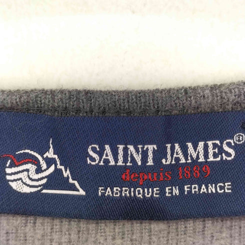 セントジェームス SAINT JAMES ウール混 クルーネックセーター メンズ M/L